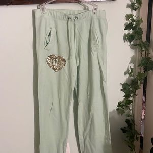 Mint colored Victoria’s Secret sweatpants